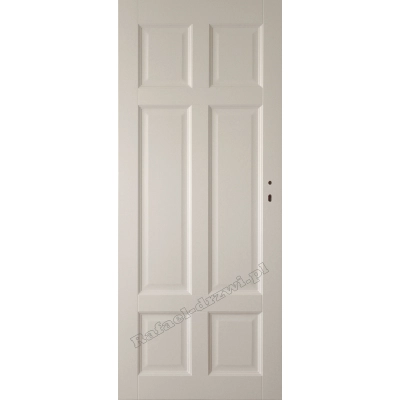 Minnesota Mdw1 white lakierowane drzwi wewnętrzne przylgowe