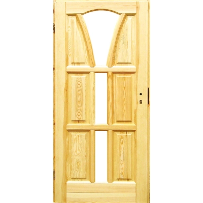 Alabama A4 surowe drzwi drewniane wewnętrzne przylgowe
