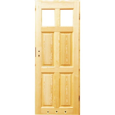 Dakota D3 surowe drzwi drewniane wewnętrzne przylgowe