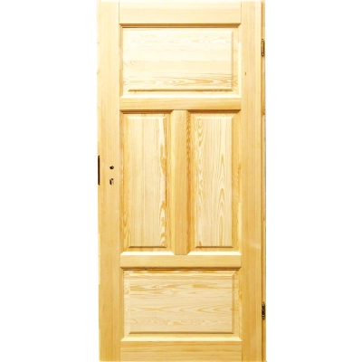Louisiana L1 surowe drzwi drewniane wewnętrzne przylgowe