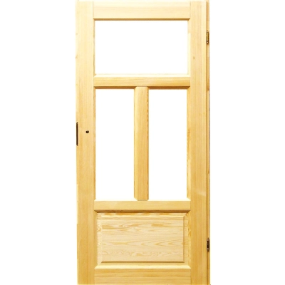 Louisiana L2 surowe drzwi drewniane wewnętrzne przylgowe