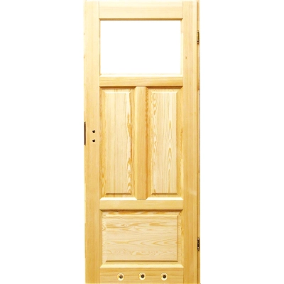 Louisiana L3 surowe drzwi drewniane wewnętrzne przylgowe