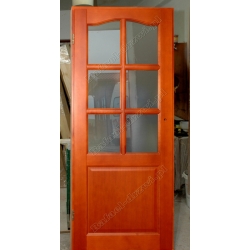 Drzwi Colorado K4 kolor 23-25 płycina profilowana szyby matowe Decormat, ościeżnica stała, zawiasy regulowane