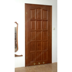 Drzwi Waszyngton W1, kolor 22-62, płyciny klasyczne, ościeżnica stała z opaskami maskującymi, zawiasy podstawowe, tuleje wentylacyjne