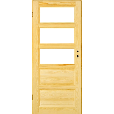 Manhattan5 M5d2A surowe drzwi drewniane wewnętrzne przylgowe