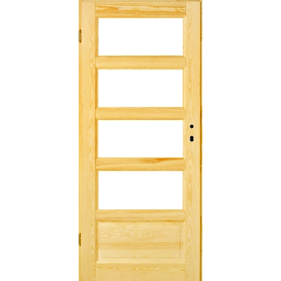 Manhattan5 M5d2B surowe drzwi drewniane wewnętrzne przylgowe