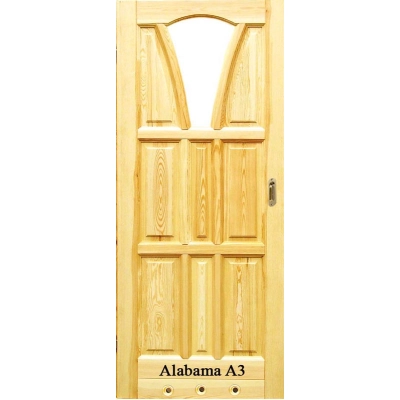 Alabama A3 surowe drzwi przesuwne