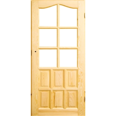Waszyngton W2 surowe drzwi drewniane wewnętrzne przylgowe